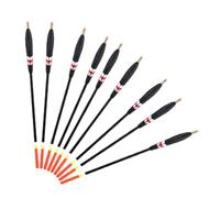 PRETYZOOM 9pcs Rock Fishing Floats Thickened Tail Balsa Wood Bobbers with Weight Large Buoyancy Drift Floats for Outdoor Sea and Freshwater Fishing Supplies