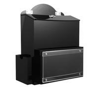PRETYZOOM Acrylic Black Ballot Box with Slot, Secure Fundraising Donation Container, Feedback Collection Box for School Elections and Community Suggestions