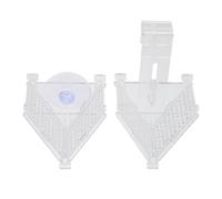 PRETYZOOM Acrylic Fish Feeding Cups Practical Water Flow through Feature for Aquarium 2pcs with Cone Shaped Inverted Geometric Design Fish Food Holder for Mess-free Feeding