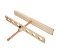 PRETYZOOM Adjustable Height Wooden Funnel Stand for Laboratory and Educational Use Compatible with Glassware and Funnels Natural Solid Wood Material for Chemistry and Biology Experiments in