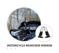 PRETYZOOM Adjustable Metal and Easy Construction Install to Design Side Mirrors Mirror Invisible Wing for Motorcycle Motorcycles