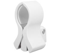 PRETYZOOM Adjustable Microphone Holder Clip with Spring Clamp Mic Stand Accessory for Various Microphone Easy Installation Reusable and Wear-resistant White Mic Holder for Studio and Live