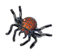PRETYZOOM Adjustable Spider Ring for Men and Women, Punk Style Rhinestone Inlaid Open Ring, Easy to Care for Zinc Alloy with Unique Spider Shape, for Cosplay and Everyday Wear