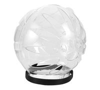 PRETYZOOM Adjustable Surgery Cat Helmet Large Space Abs round Cat Donut Hood Protective Collar