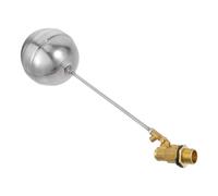 PRETYZOOM Adjustable Thread Float Valve for Water Tank and Tower Automatic Shut Off Brass and Stainless Steel Water Level Controller Suitable for Household and Industrial Use