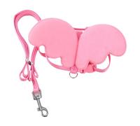 PRETYZOOM Adjustable Traction Rope Small Pet Walking Harness Breathable Easy to Clean Premium Nylon Angel Shape Outdoor Daily Wearing for Pet Chick