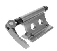 PRETYZOOM Alloy Bike Fork Mount Front Wheel Holder with Quick Release Skewer for Outdoor Travel Heavy-duty Front Fork Bracket Rack Suitable for Truck Toolbox Trailer Custom Racks Silver