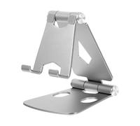 PRETYZOOM Aluminum Alloy Mobile Phone Stand for Desk with Strong Support and Stable Position, Adjustable Smartphone Holder Suitable for Bedroom and Living Room Use