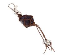 PRETYZOOM Amethyst Crystal Hanging Ornament Keychain Pendant with Glass and Metal Materials, Natural Healing Properties to Encourage Clarity of Thought and Assist Wisdom, for Living Room Or