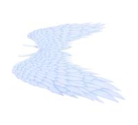 PRETYZOOM Angel Wings Party Wings White Non-woven Fabrics Lightweight Foldable Dress up Props for Halloween Party Creative Role Playing