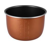 PRETYZOOM Aroma Rice Cooker Pot Replacement 4L Instant Slow Cooking Pot Inner Aluminum Steamer Pot Electric Rice Cooker Inside Pot Alloy Cake Baking Bowl