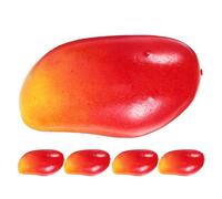 PRETYZOOM Artificial Mango Fruit Models Vivid Colour and Fade-resistant Features Made of Eva Foam 5pcs for Market and Table Decorations, for Artists