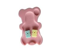 PRETYZOOM Babies Bath Mat Soft Safe Non-Slip 50.5x31x4cm Peach Pink Bath Brush Random Color