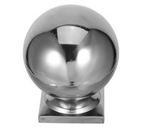 PRETYZOOM Ball Top Caps for Guardrail Posts in Architectural Applications Handrail End Caps 54mm Stainless Steel with Distinctive Square Design, Easy to Install and Secure Fit and Fences