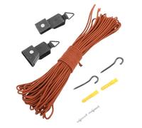 PRETYZOOM Bamboo Roller Blinds Accessories Kit with 16m Curtain Rope, Woven Reed Shade Lifting Components for DIY Roller Shade Repair, Bamboo and Reed Blind Lift Mechanism for Window