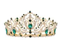 PRETYZOOM Baroque Style Crown Tiaras for Women Queen Tiaras Wedding Bride Rhinestone Crystal Headpiece Crown Hairband Party Cosplay Retro Baroque Vintage Bridal Bride Hair Accessory
