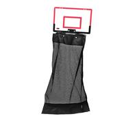 PRETYZOOM Basketball Hoop Hanging Laundry Hamper Zipper Mesh Door Laundry Basket Organizer Space-Saving for Boys and Girls Room Dorm Bathroom Storage in Red