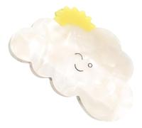 PRETYZOOM Beige Cute Claw Clips Stylish Chic Shape Hard to Break Acetate Sheet Hair Accessory Practical Claw Clips for Thick Hair Women for Taking A Shower