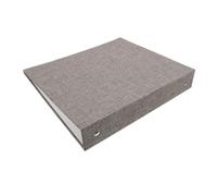 PRETYZOOM Binder with Cloth and Metal Materials Cover 3-Ring Notebook A5 Size Loose-Leaf Refillable and Anti-Slip Design, Lightweight Binder for Business Notebook and Travel Journal for