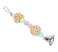 PRETYZOOM Bird Chewing Foraging Hanging Enhances Bonding Improves Cognitive Function Made of Wood Natural Materials Suitable for Birdcage Decor and Daily Use Pet Birds