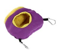 PRETYZOOM Bird Nest Bird Hammock Warm Semi-closed Accessory Cotton Purple for Suspended Use