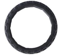 PRETYZOOM Black Silicone Tire Pattern Ring for Men, Breathable and Heat Resistant Sports Finger Jewelry Band Suitable for Firemen and Staff, Comfortable Daily Wear