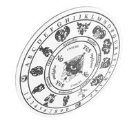 PRETYZOOM Black with Intricate Engraving Acrylic Alphabet Board Pendulum Elegant and Unique for Divination Craft and Versatile Decoration Desktop Witch Divination Accessory