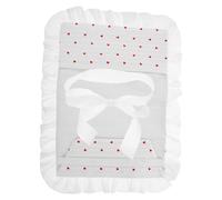 PRETYZOOM Book Cover Sleeve Lace Cloth Book Cover White Heart Pattern for Journals Planners Decorative Foldable Protector