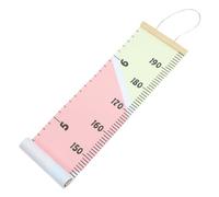 PRETYZOOM Boys and Girls Growth Height Chart Wall Hanging, Wooden and Cloth Measure Ruler, Removable Nursery Wall Decor for Bedrooms, Kindergartens and Photo Props Random Color