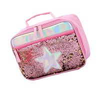 PRETYZOOM Boys and Girls Sequin Insulated Lunch Bag for Girls Portable Thermal Bag Aluminum for Picnics and Outdoor Activities