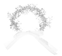 PRETYZOOM Bridal Crystal Rhinestone Belt Wedding Dress Sash Belt for Bridesmaid Wedding Dress Applique Accessories (Silver)