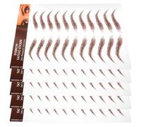 PRETYZOOM Brown Eyebrow Stickers Waterproof Peel Off Tattoo Set 5 Sheets with All-Day Wear for Quick Makeup