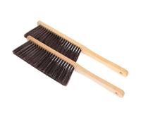 PRETYZOOM Brushes Effective Wooden and Handle Fireplace with 2pcs Fine Bristles Ash and Dust for Cleaning, Suitable for Fireplace Cleaning and Commercial Use