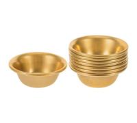 PRETYZOOM Buddhist Water Ritual Bowls 8Pcs Mini Brass Bowls Copper 2-Inch Space-Saving for Outdoor Pilgrimage Trips and Prayer