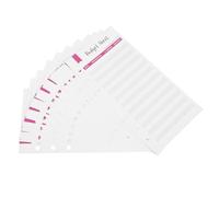 PRETYZOOM Budget Planner Refill Sheets Paper Material 12pcs 6-hole Punched A6 with Easy to Change and Add Features for Refillable Money Organizer Binders Suitable for Monthly Bills