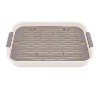 PRETYZOOM Bunny Litter Box Rabbit Litter Box Prevents Feet from Getting Stuck Prevents Stains and Odor Pp Rectangular Flat Bottom with Heighten Fence Design for Small Rabbits and Guinea Pigs