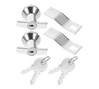 PRETYZOOM Cabinet Lock for Electric Box and Safe Box with Key, Aluminum Alloy Material, Silver Finish, Featuring Effortless Operation and Exceptional Durability, for Mailbox and Toolbox