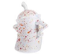 PRETYZOOM Canister With Attitude Ceramic Food Storage Jar Container Funny Kitchen Canister Candy Cookie Jar Coffee Mug Drink Cup with Airtight for Tea Sugar Spices Colorful