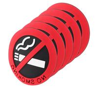 PRETYZOOM Car Interior No Smoking Stickers Set PVC Material Removable Without Residue Easy Application Vehicle Decal Replacement for Taxi Cab and Personal Cars
