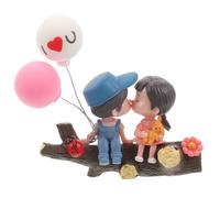 PRETYZOOM Car Ornament Couple Decor Resin Cute Tree Branch Figurine with Confession Balloon Car Dashboard Decoration
