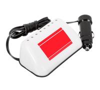 PRETYZOOM Car Roof Light Illuminated Taxi Roof Sign White Plastic with Adhesive at The Bottom Safer in Use Illuminated Sign for Vehicle