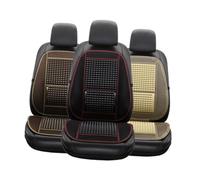 PRETYZOOM Car Seat Cushion Artificial Wood Beaded Summer Seat Pad Brown Breathable Back Support Massage Cushion for Driver Interior Accessories