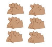 PRETYZOOM Cardboard Corner Protectors Kraft Photo Frame Edge Guards for Picture Frames Mirrors Embroidery Wrap around Corners for Frame Protection 100 Pieces