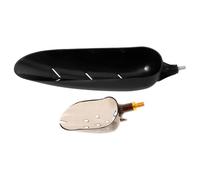 PRETYZOOM Carp Feeder Bait Scoop 2Pcs Carbon Steel with Fiberglass Handle, Telescopic Large Gray 3-In-1 Spoon for Outdoor Fishing Baiting and Feeder Holder