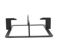 PRETYZOOM Cast Iron Gas Stove Bracket Square Non Slip Pot Support for Kitchen Use 10.4x8.3x2.6 Inch Suitable for Milk Pot and Cookware