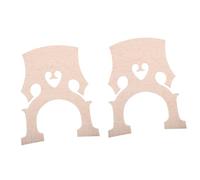 PRETYZOOM Cello Bridge Professional Cello Accessories 2pcs 4/4 Made of Quality Maple Wood Beige Colour That Improve Sound Quality and Are Easy to Carry for Practising