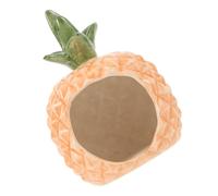 PRETYZOOM Ceramic Hamster Nest Cooling House Sleeping Rest Pineapple Shape Pet Hideout for Small Pets Resting