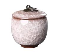 PRETYZOOM Ceramic Pet Ashes Container Urn for Dogs and Pets, Sealed and Convenient to Use, White Bottle Shape, Simple Style Suitable for Fireplace Or Study Memorial