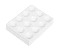 PRETYZOOM Ceramic Reaction Plate Laboratory Spot Plate Abrasion Resistant Porcelain Board for Chemical Testing and Scientific Experiments