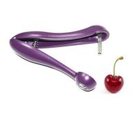 PRETYZOOM Cherry Pitter and Olive Corer 5.12 Inch Spring-Loaded Fruit Seeder with Ergonomic Grip Compact Kitchen Salad Tool for Easy Stone Removal